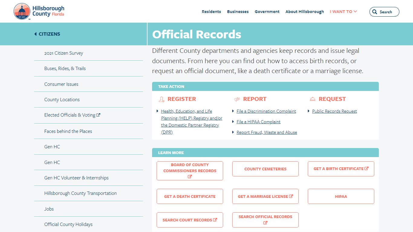 Hillsborough County - Official Records